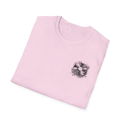 Raised on Good Music & Bad Decisions Tee | Back + Pocket Graphic | Gildan Softstyle