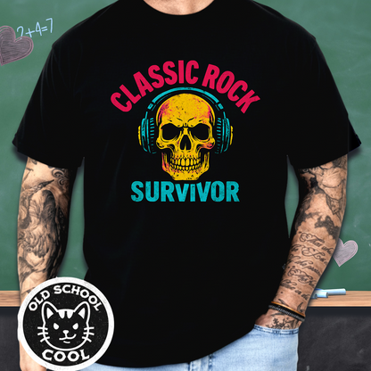 Classic Rock Survivor Skull Tee