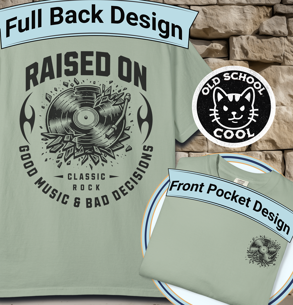 Raised on Good Music & Bad Decisions Tee