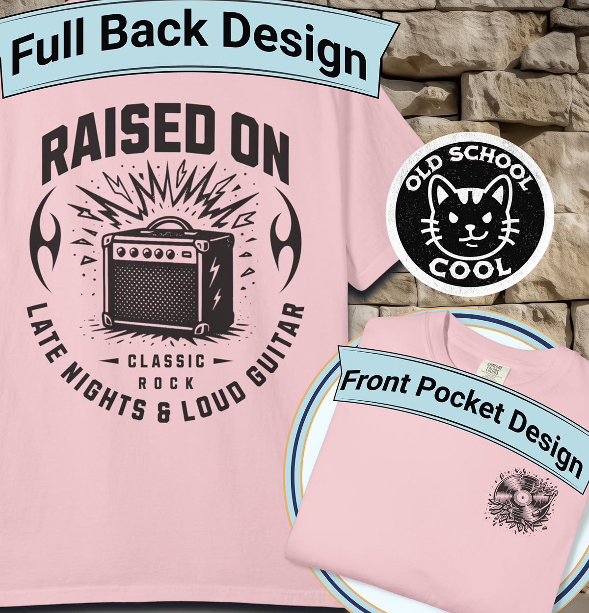 Raised on Late Nights & Loud Guitar Tee