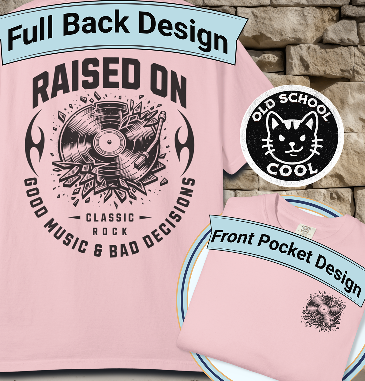 Raised on Good Music & Bad Decisions Tee