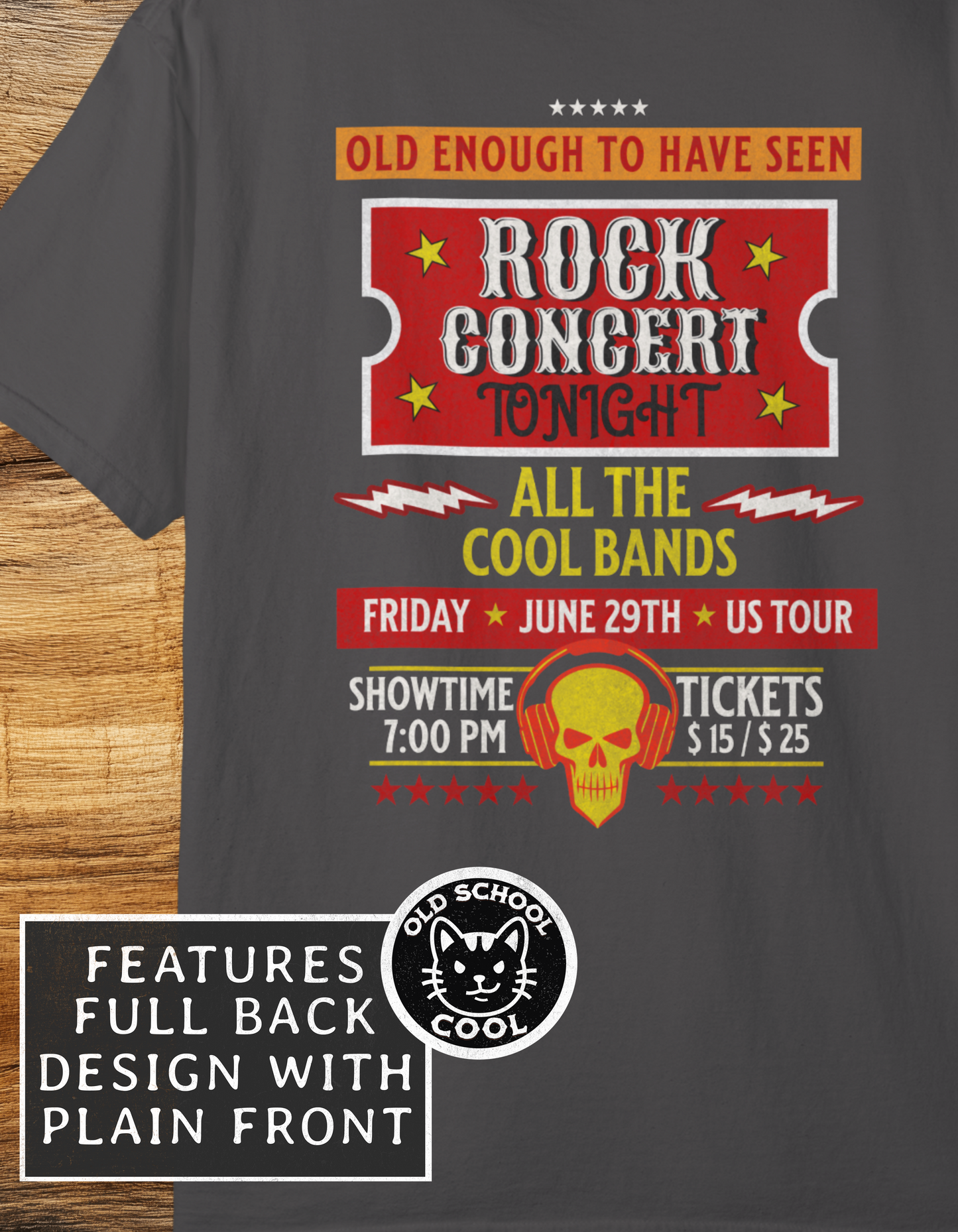 Rock Concert Ticket Tee