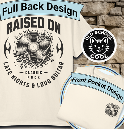 Raised on Late Nights & Loud Guitar Tee