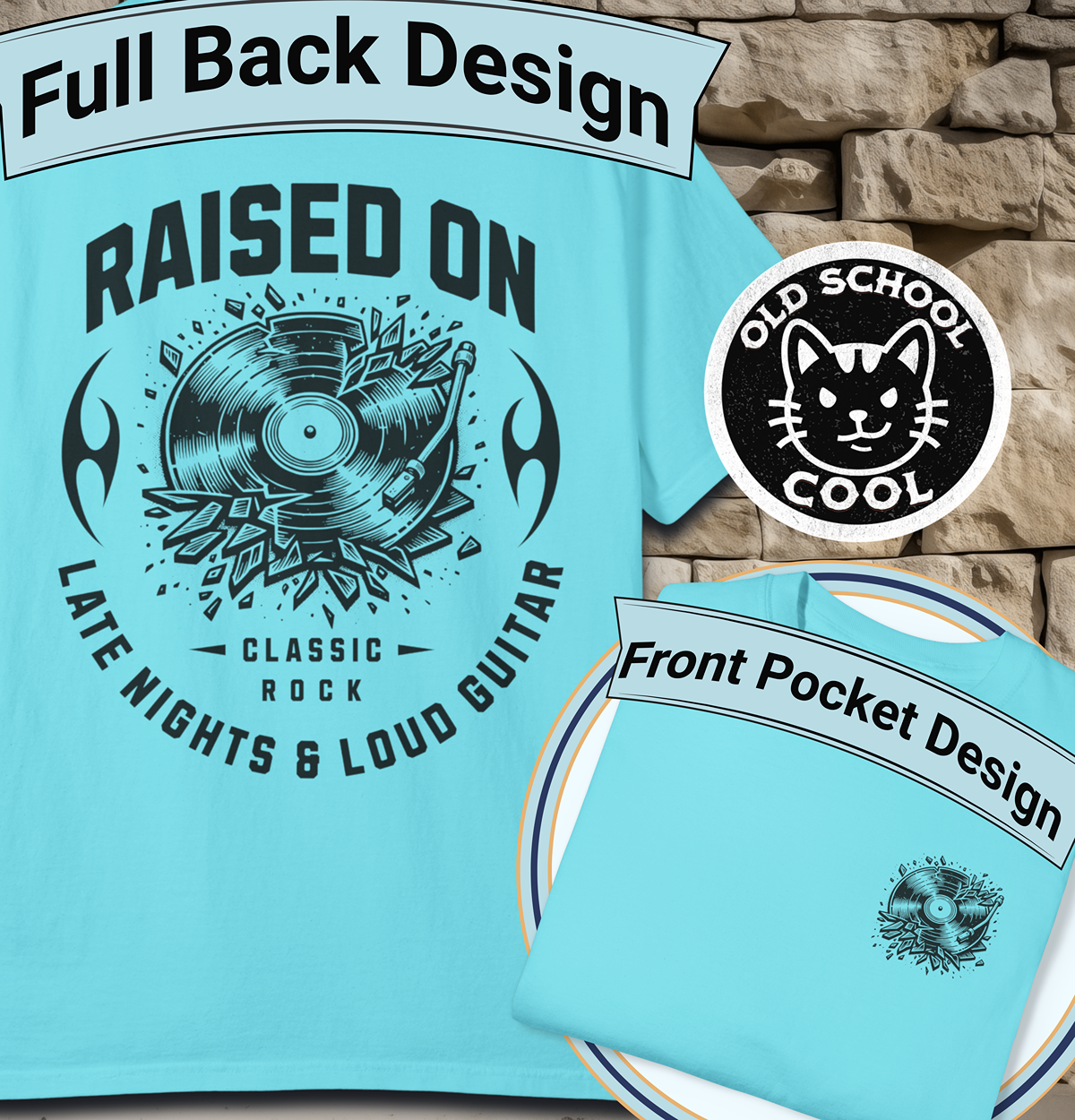 Raised on Late Nights & Loud Guitar Tee