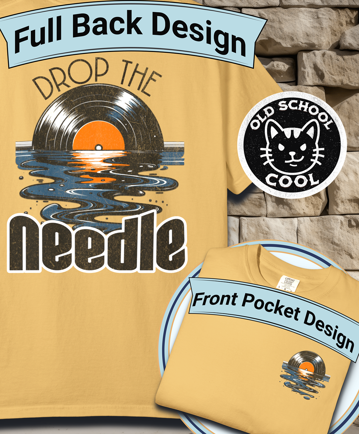 Drop the Needle Vinyl Melt Tee