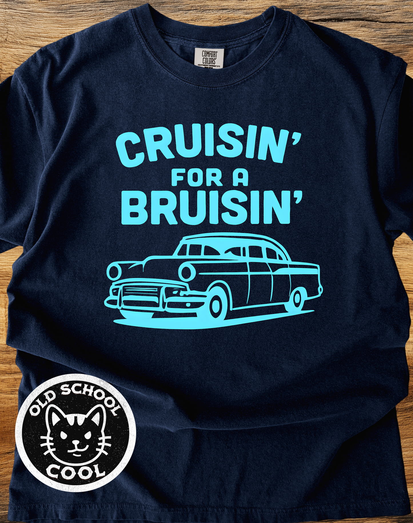 Cruisin' for a Bruisin" Classic Car Tee