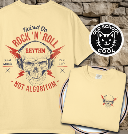Rock 'N' Roll Rhythm Tee - Full Back + Pocket-style Design
