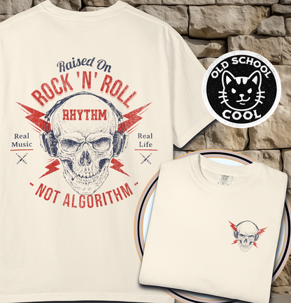 Rock 'N' Roll Rhythm Tee - Full Back + Pocket-style Design
