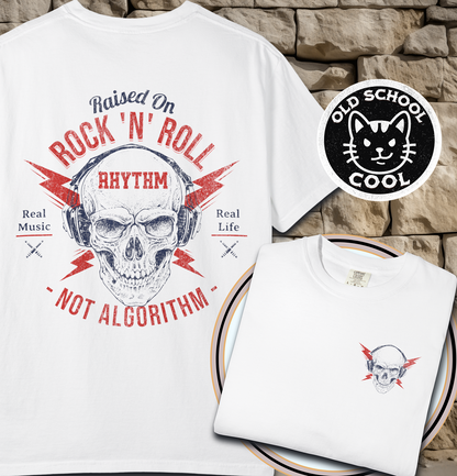 Rock 'N' Roll Rhythm Tee - Full Back + Pocket-style Design