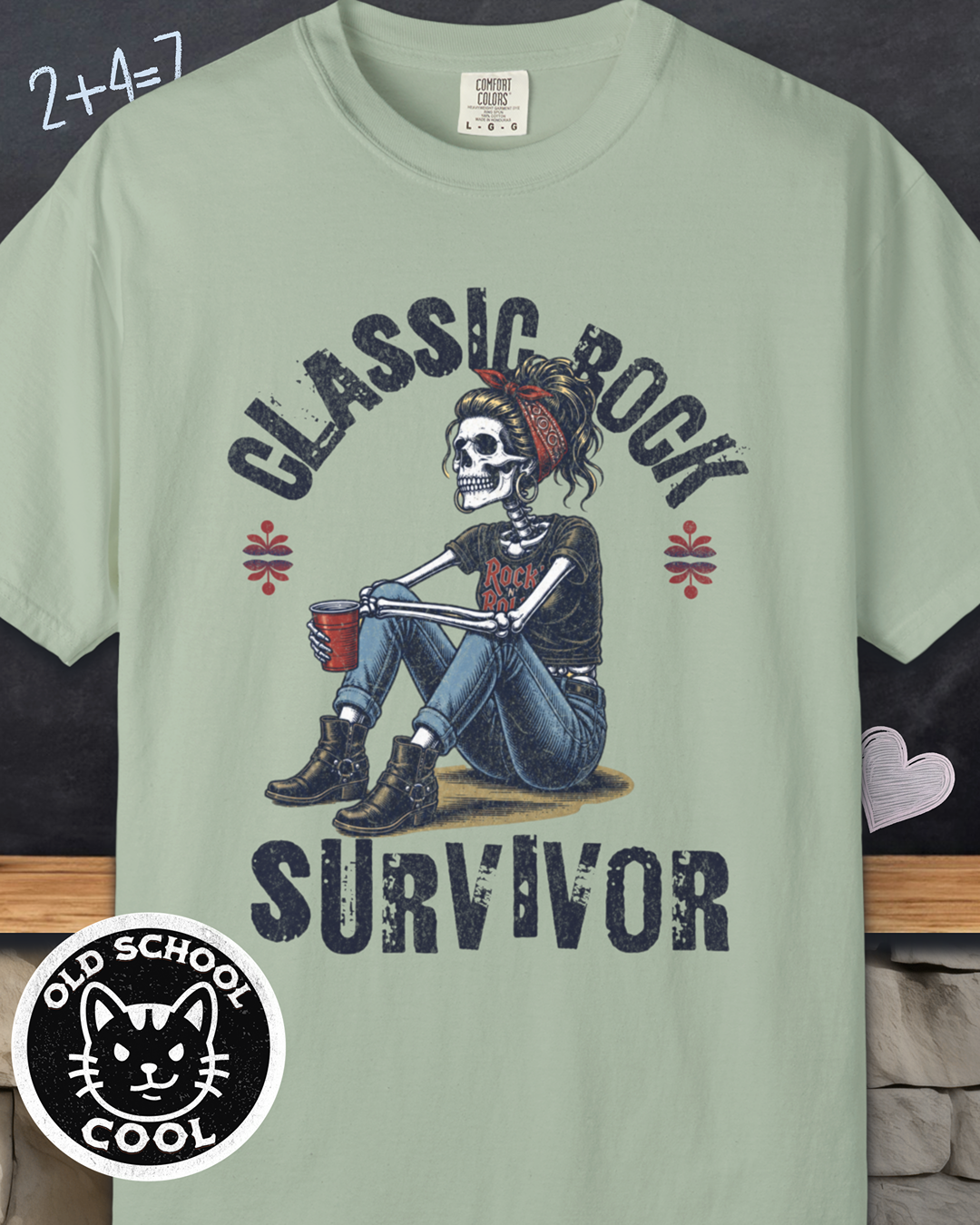 Classic Rock Survivor Tee - Front Graphic