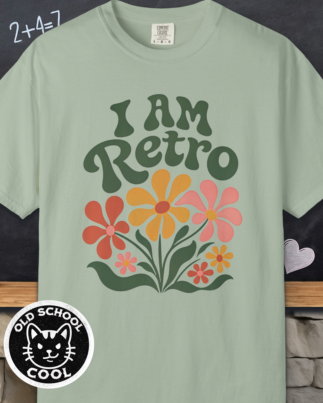 I Am Retro Floral Tee