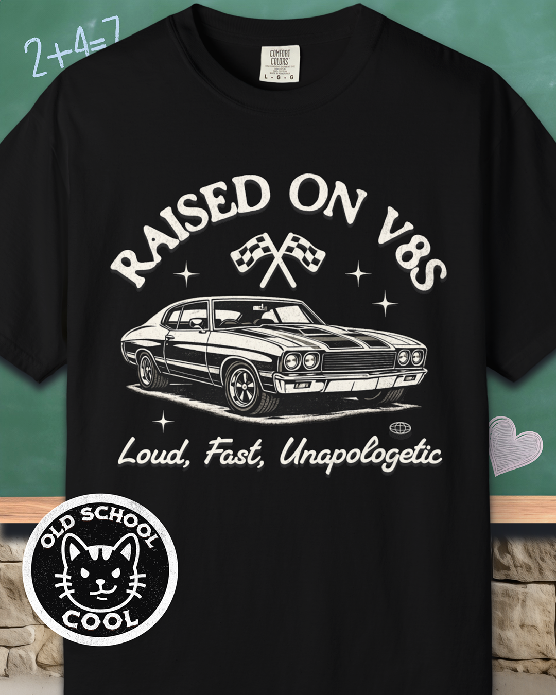 Raised on V8s Tee