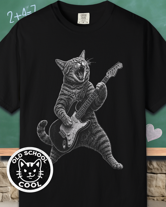Rock Cat Guitarist Tee