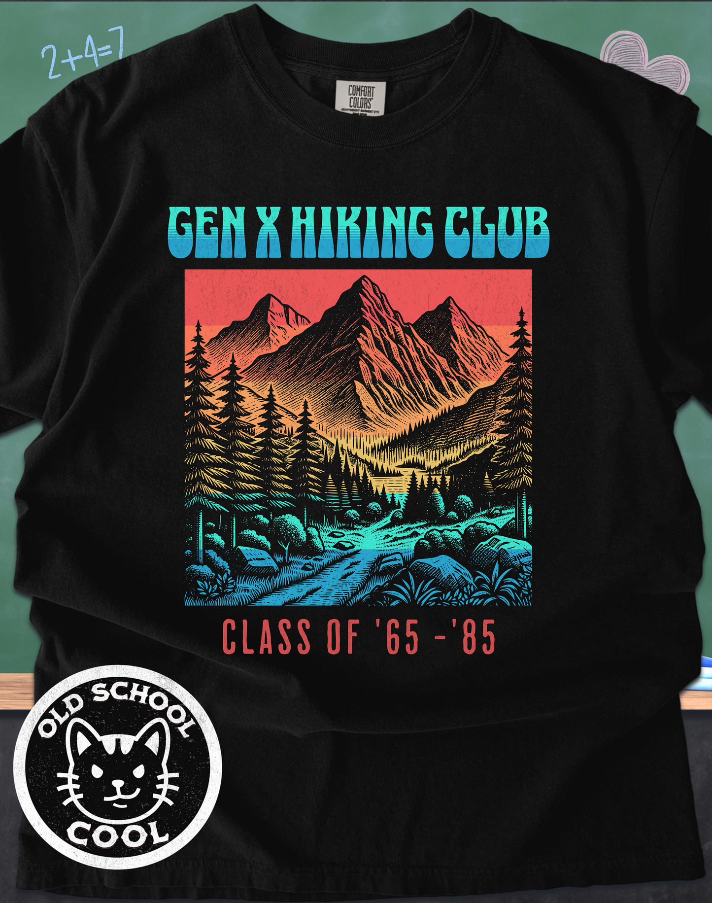 Gen X Hiking Club Retro Tee