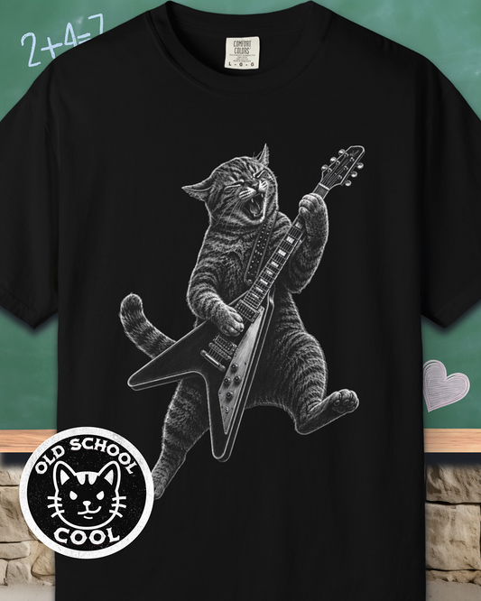 Rock Cat V Guitarist Tee