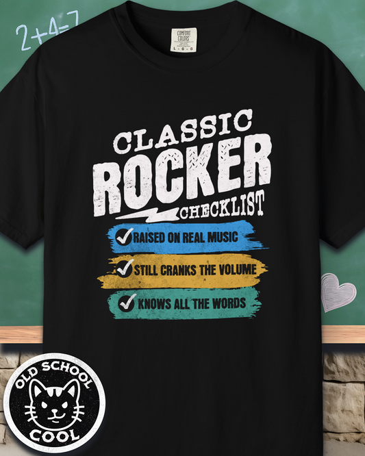 Classic Rock Checklist Tee