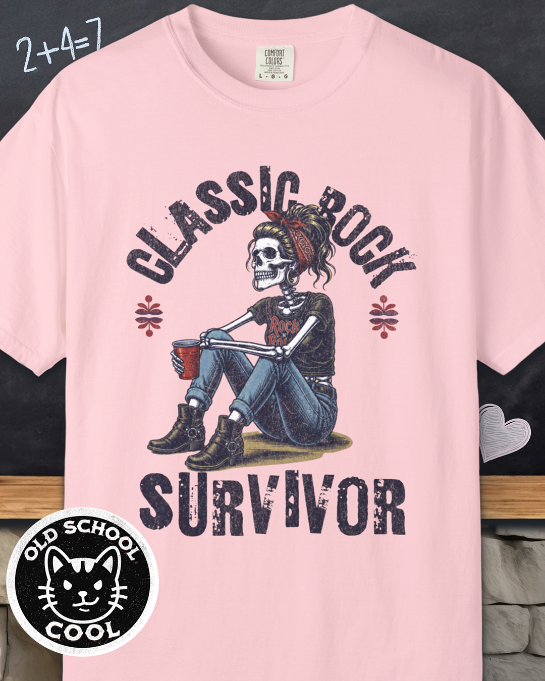 Classic Rock Survivor Tee - Front Graphic
