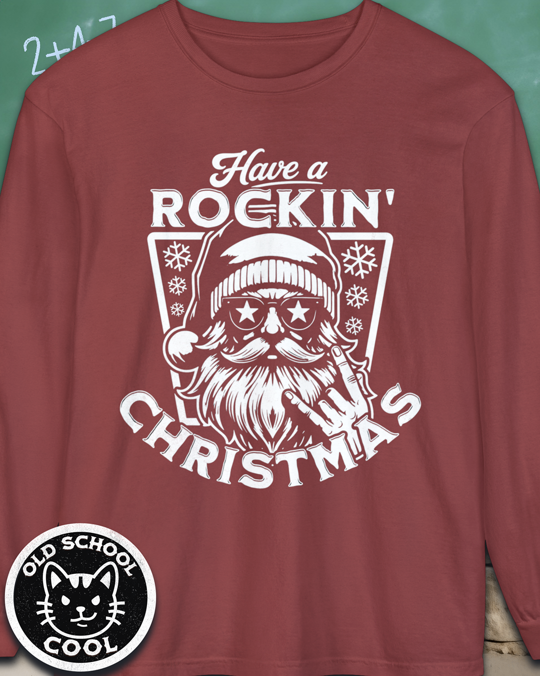 Rockin' Santa Long Sleeve T-Shirt