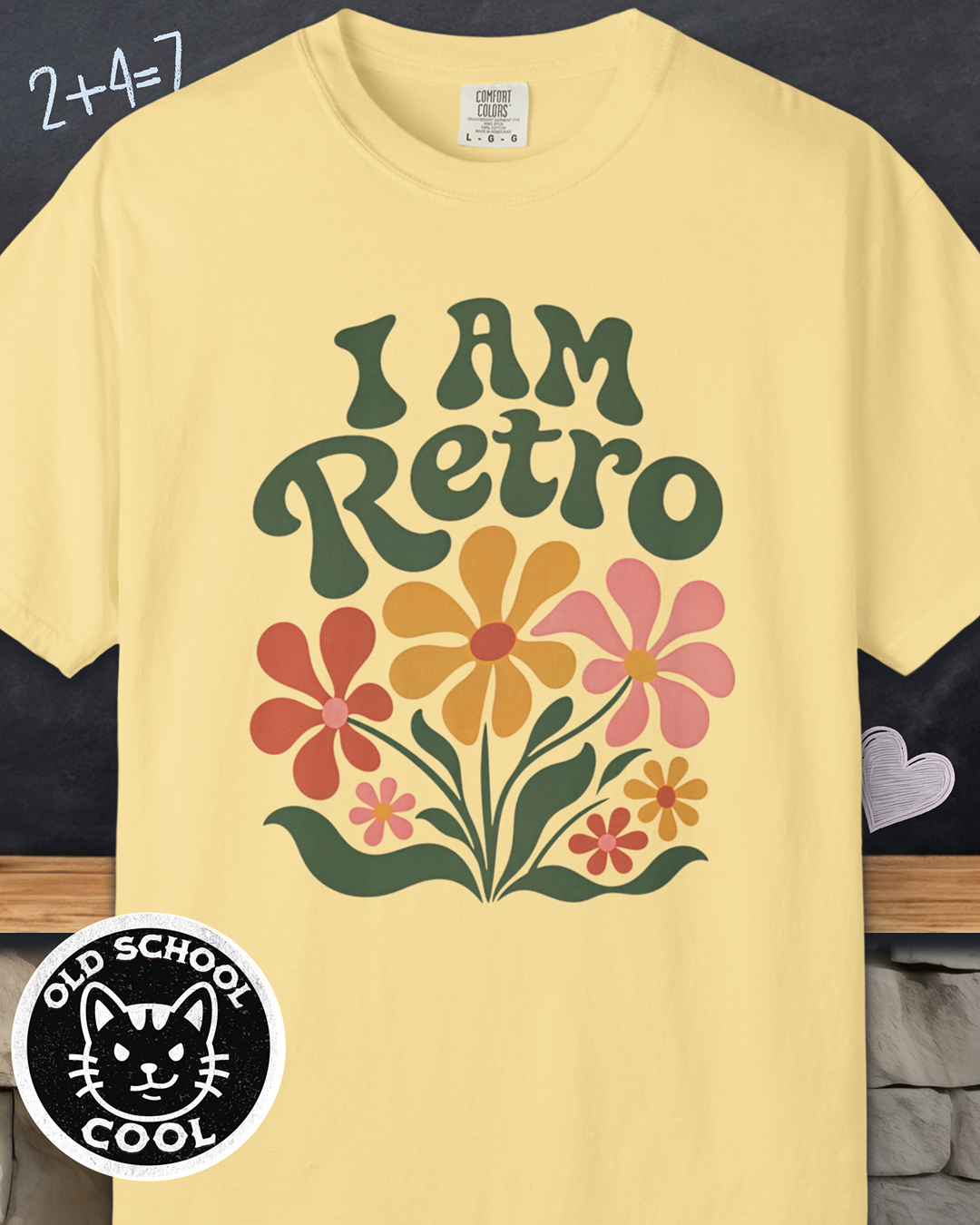 I Am Retro Floral Tee