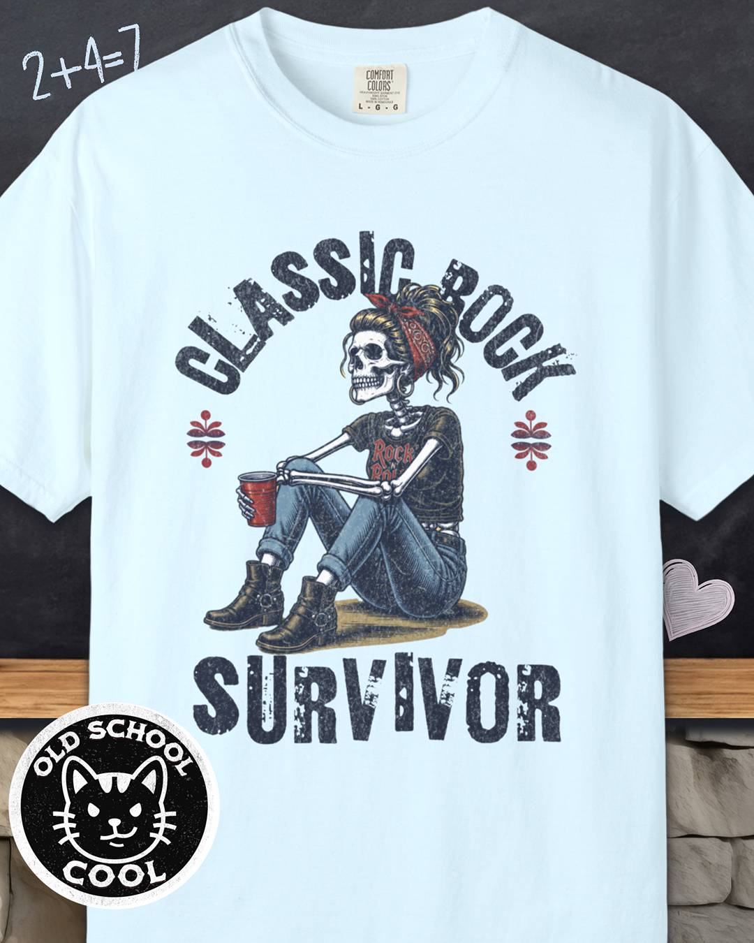 Classic Rock Survivor Tee - Front Graphic