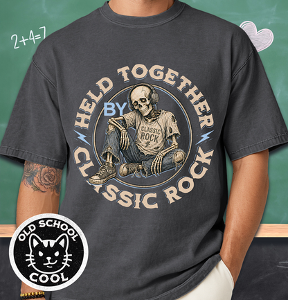 Held Together by Classic Rock Tee - Front Design