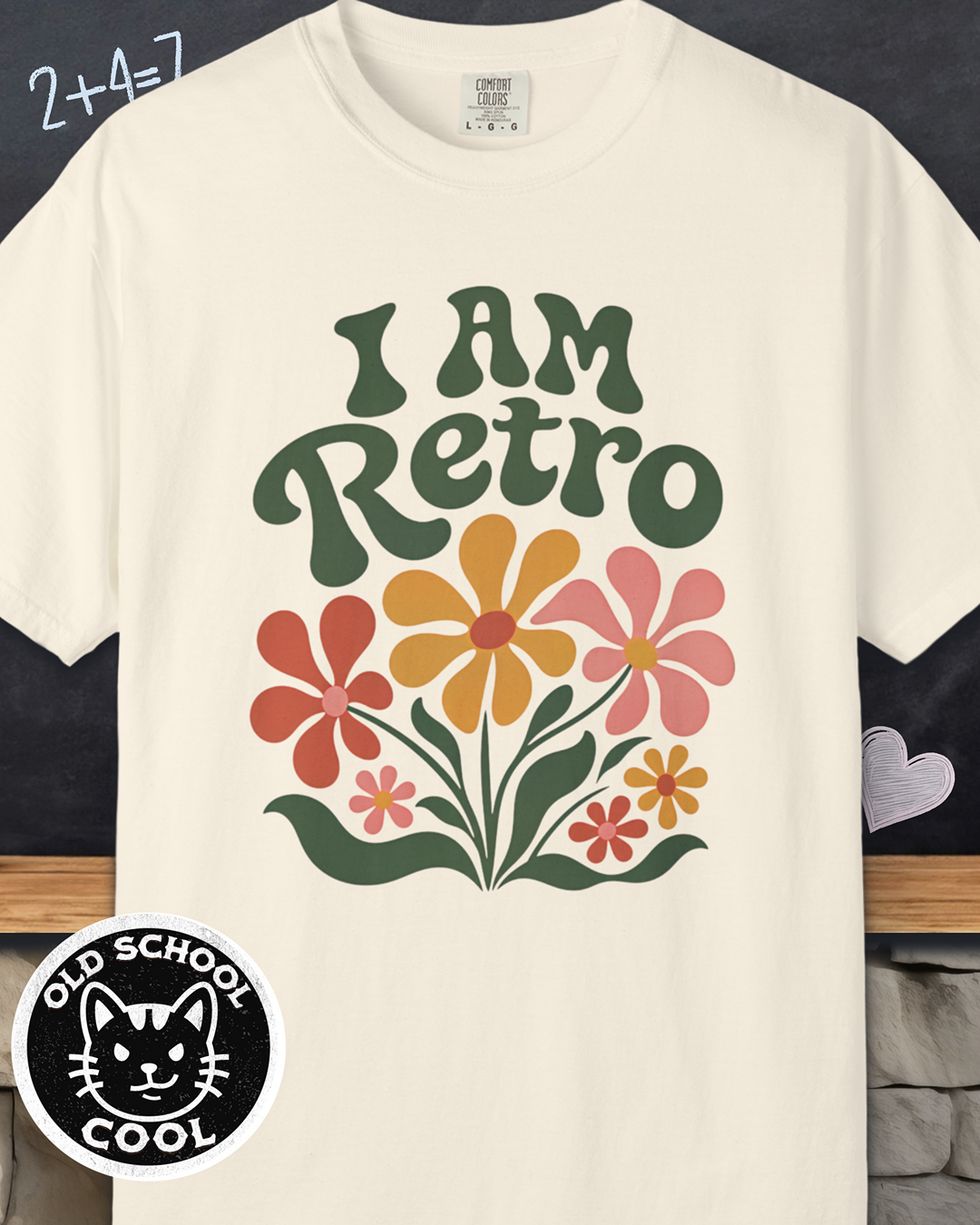 I Am Retro Floral Tee