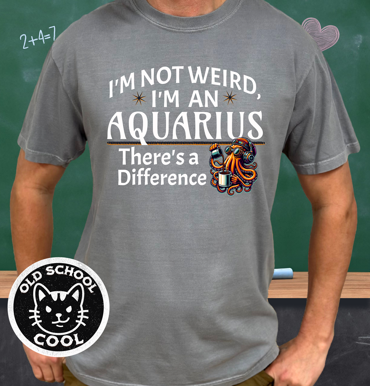 Weird Aquarius Steampunk Octopus Tee