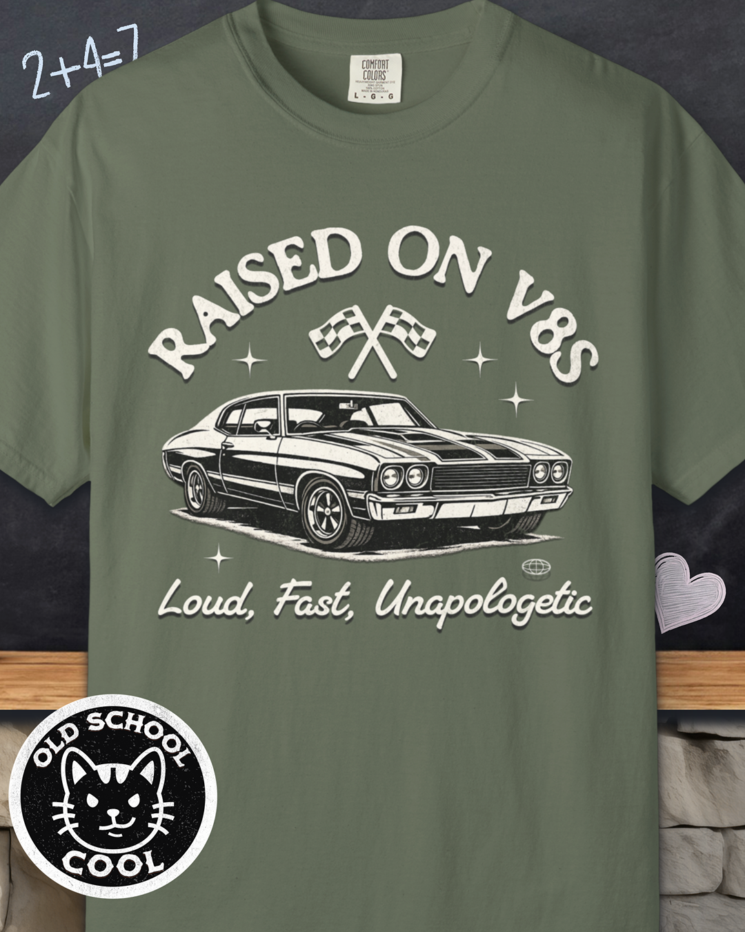 Raised on V8s Tee