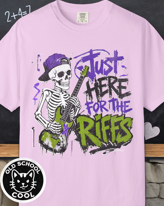 Skeleton Riffs Tee - Front Graphic