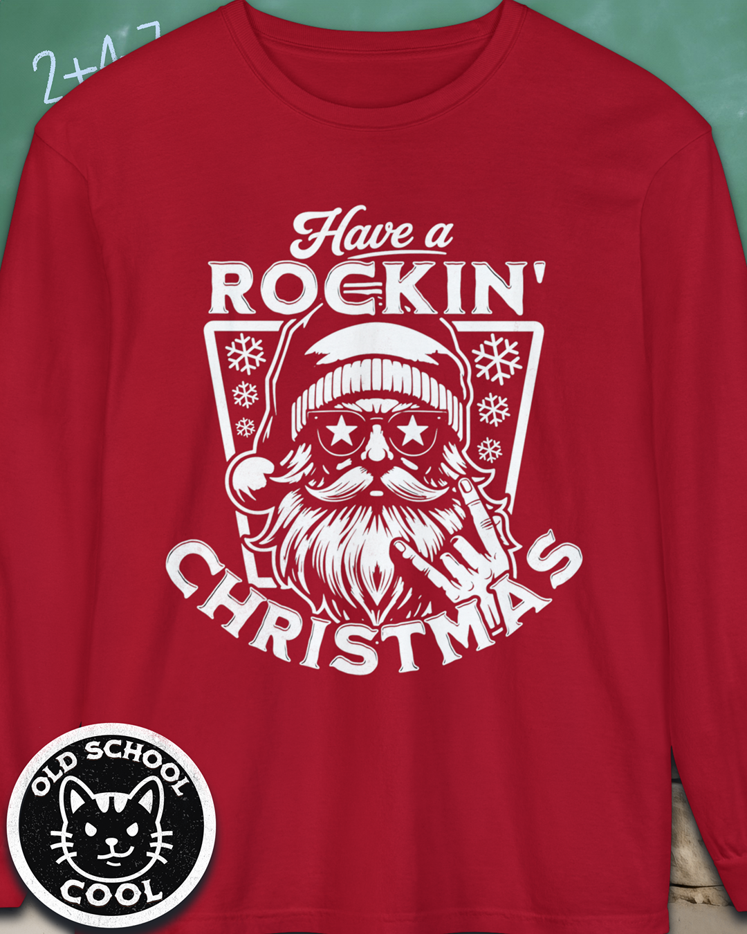 Rockin' Santa Long Sleeve T-Shirt