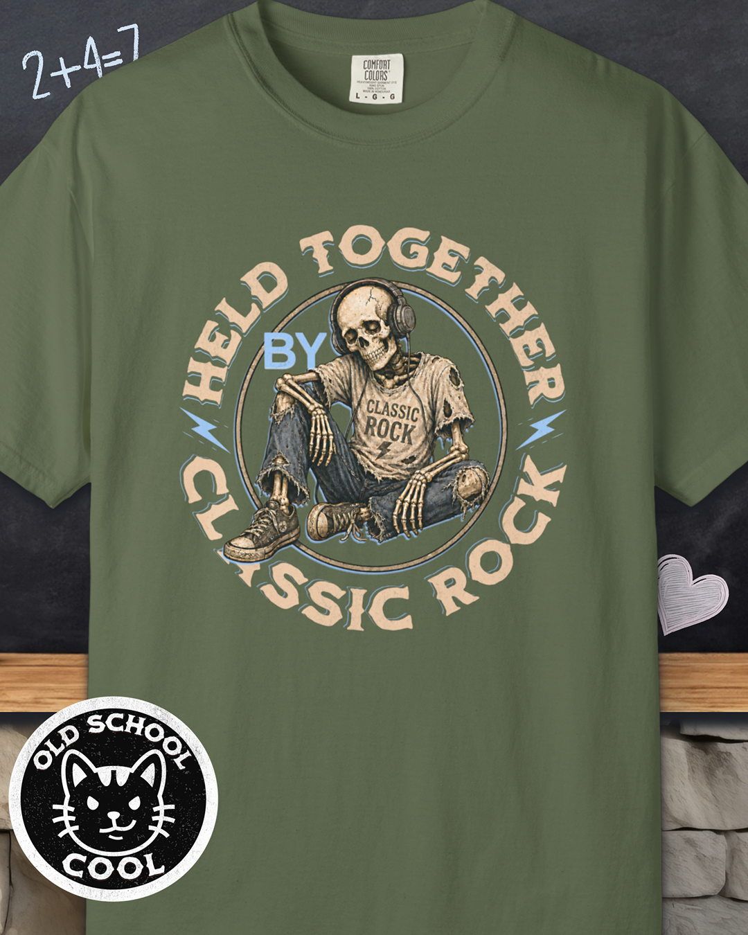 Held Together Classic Rock Tee - Front Graphic