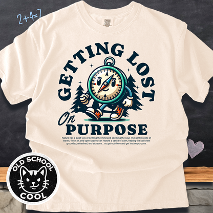 Getting Lost Compass Mascot Tee