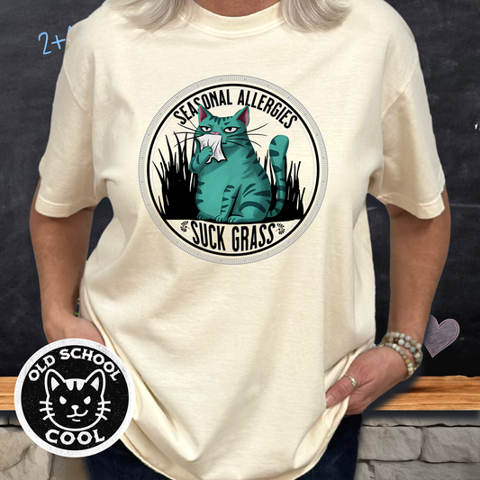 Funny Allergy Cat Tee