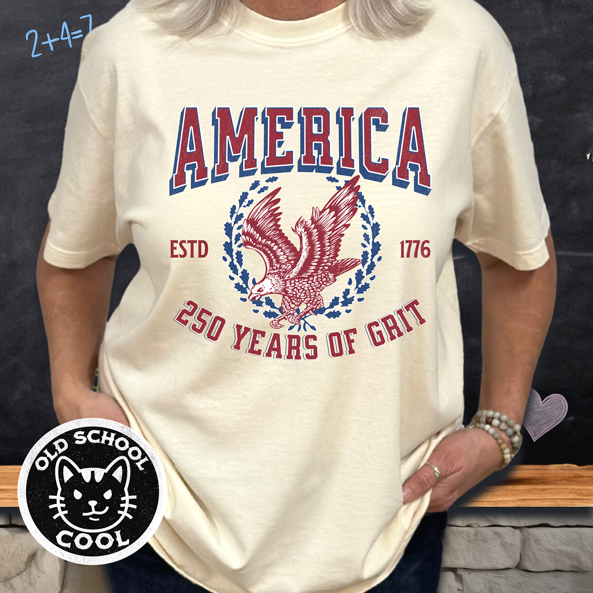 America: 250 Years of Grit Tee | Independence Day | American 250th Anniversary