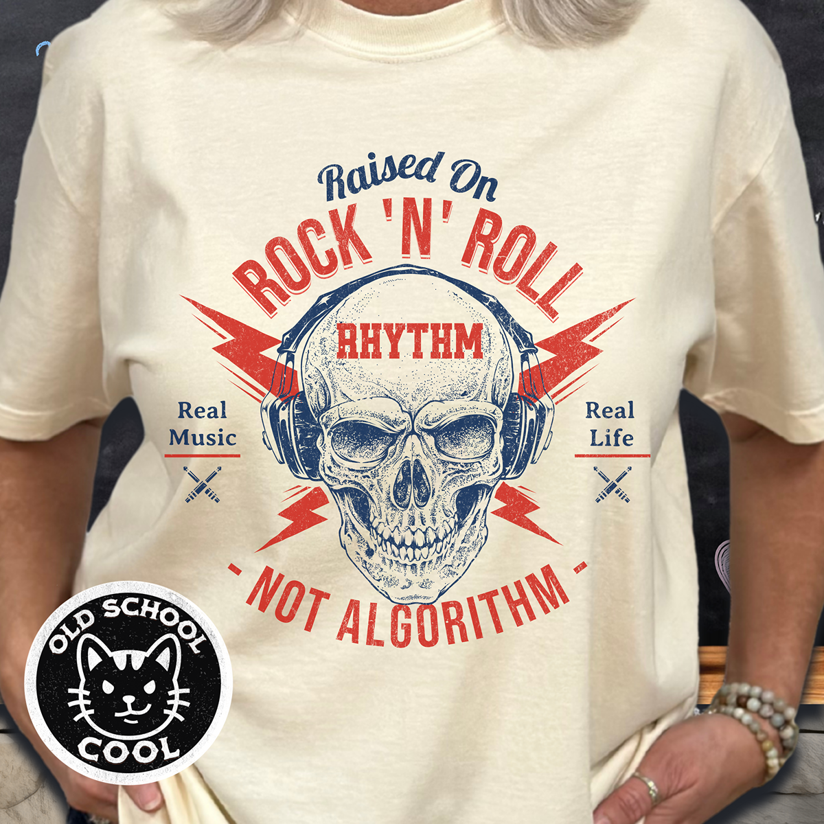 Rock 'N' Roll Rhythm Tee - Front Design