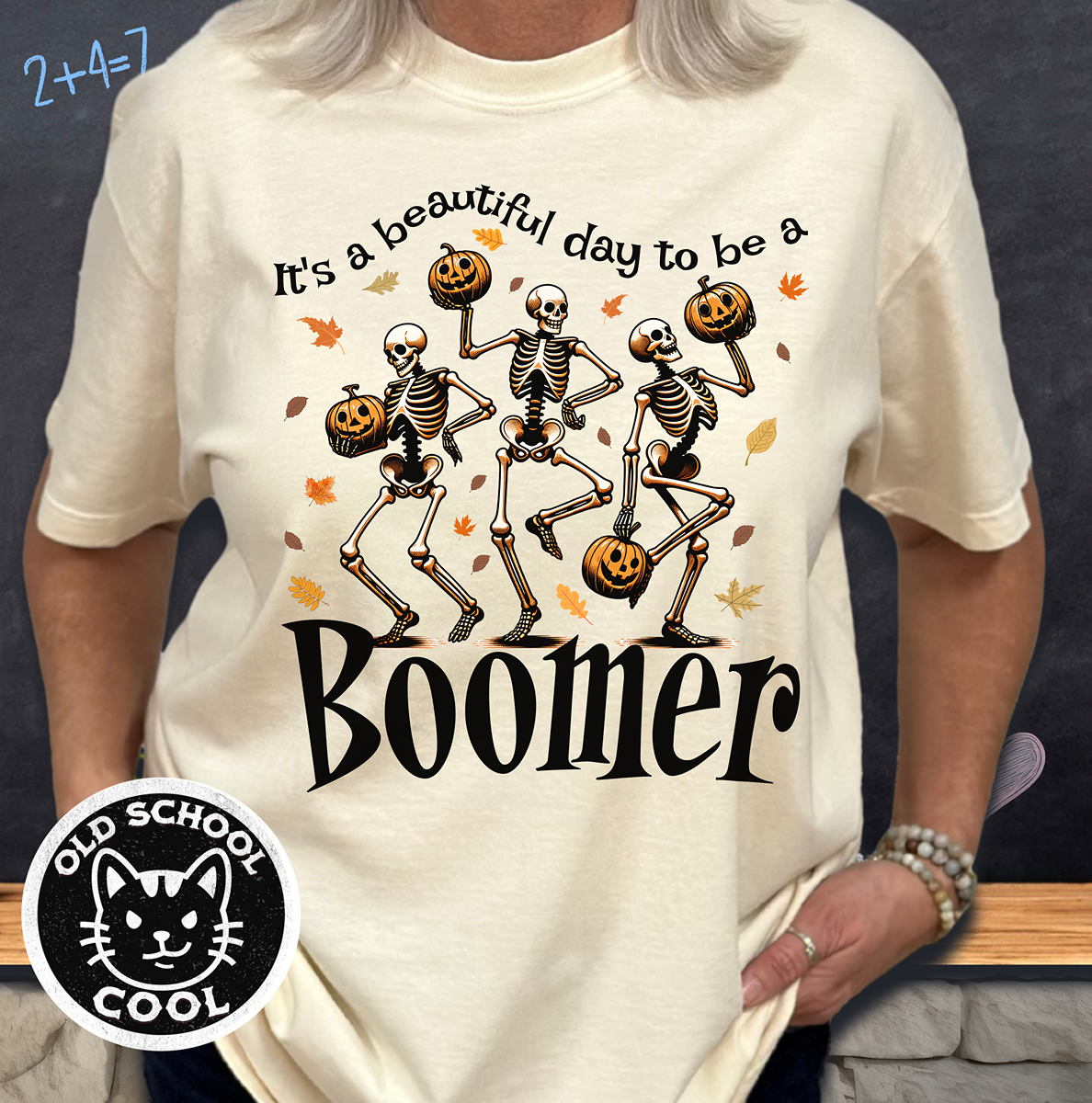 Beautiful Boomer Skeleton Tee - Halloween Tee