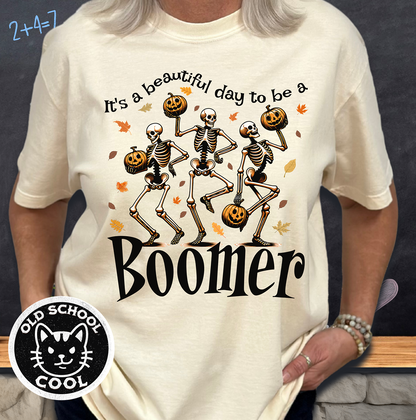 Beautiful Boomer Skeleton Tee - Halloween Tee