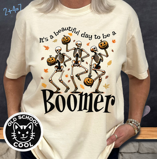 Beautiful Boomer Skeleton Tee - Halloween Tee