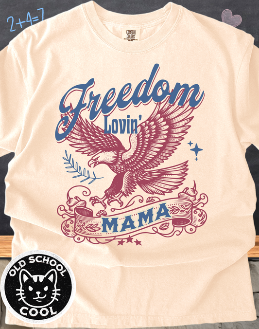 Freedom Lovin' Mama Vintage Americana T-shirt
