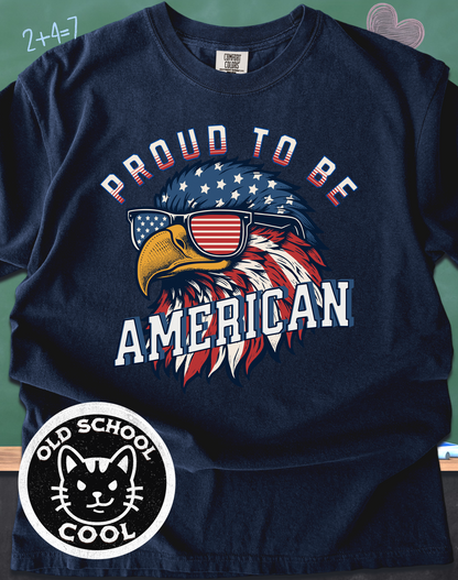 Proud To Be American Patriotic Eagle Tee