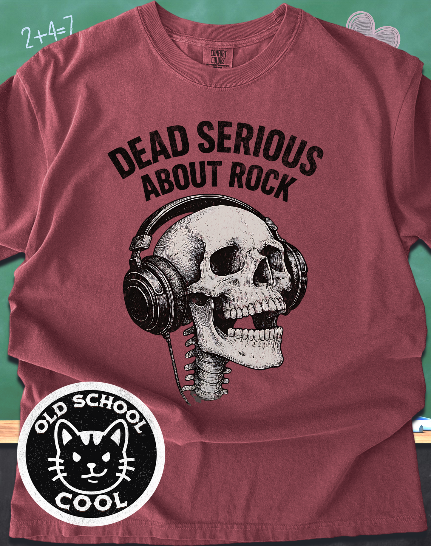 Dead Serious About Rock Skull Tee