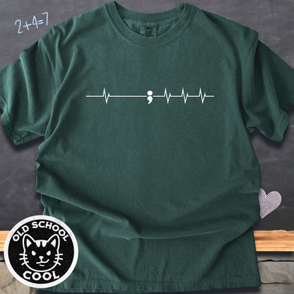 Semicolon ECG Tee