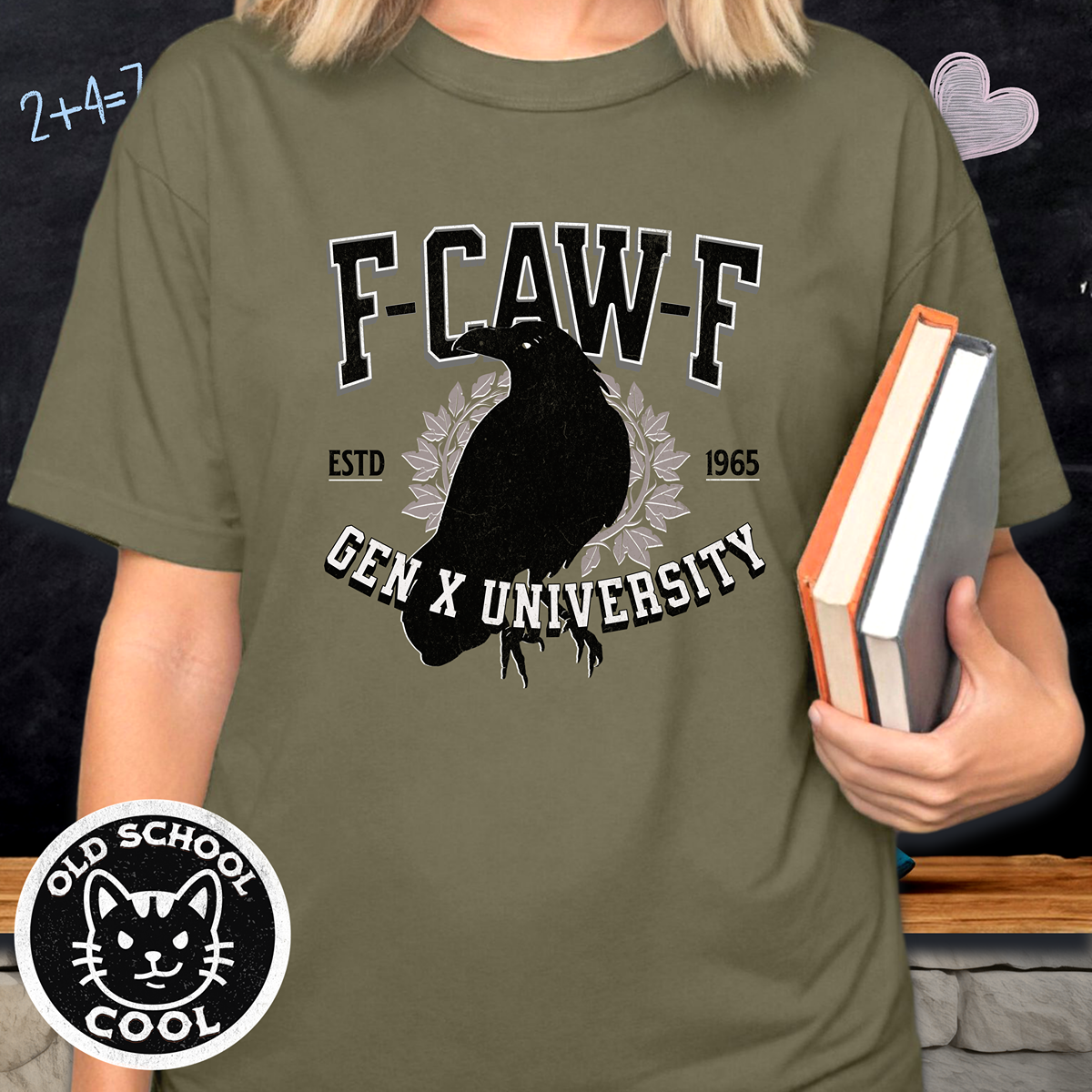 F-Caw-F Gen X University Crow T-Shirt