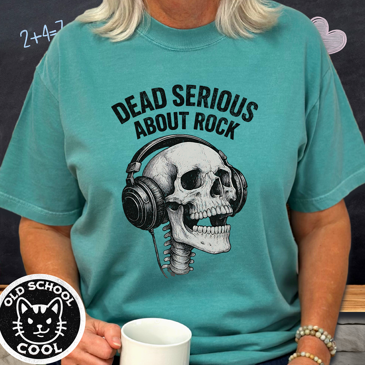 Dead Serious About Rock Skull Tee