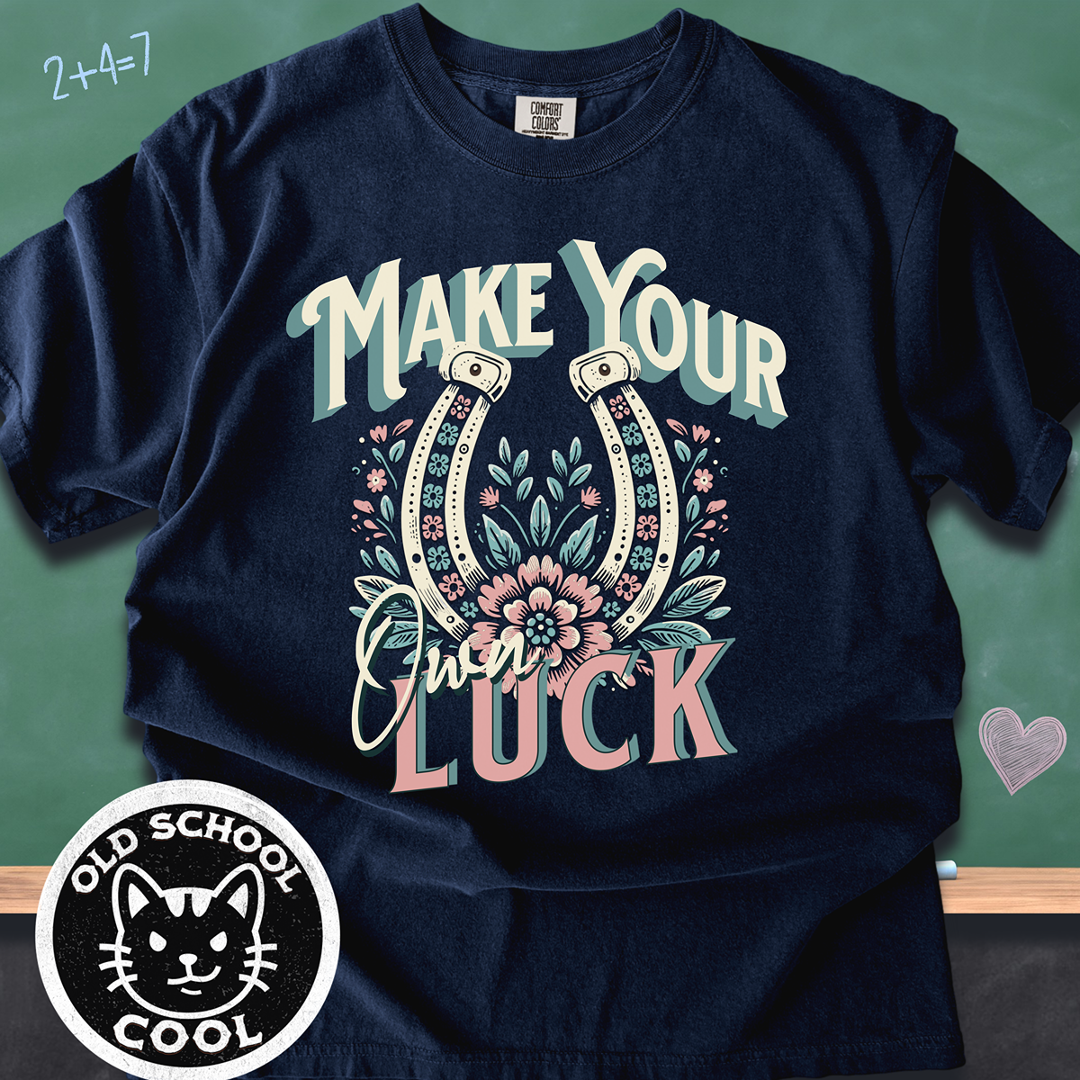 Make Your Own Luck Boho Horseshoe Tee