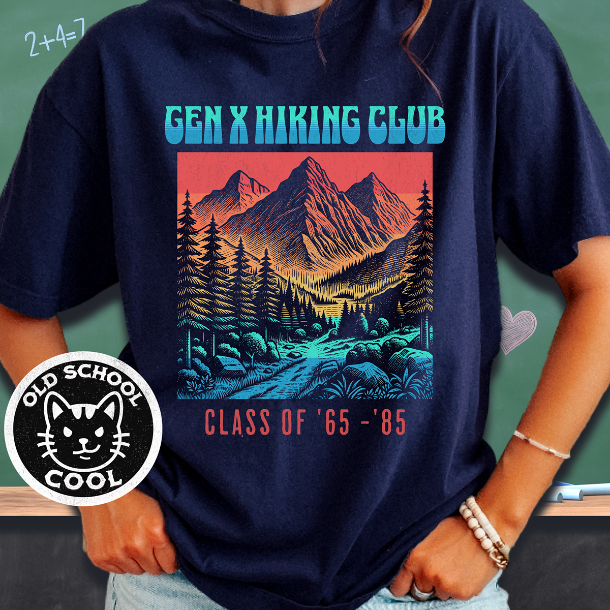 Gen X Hiking Club Retro Tee