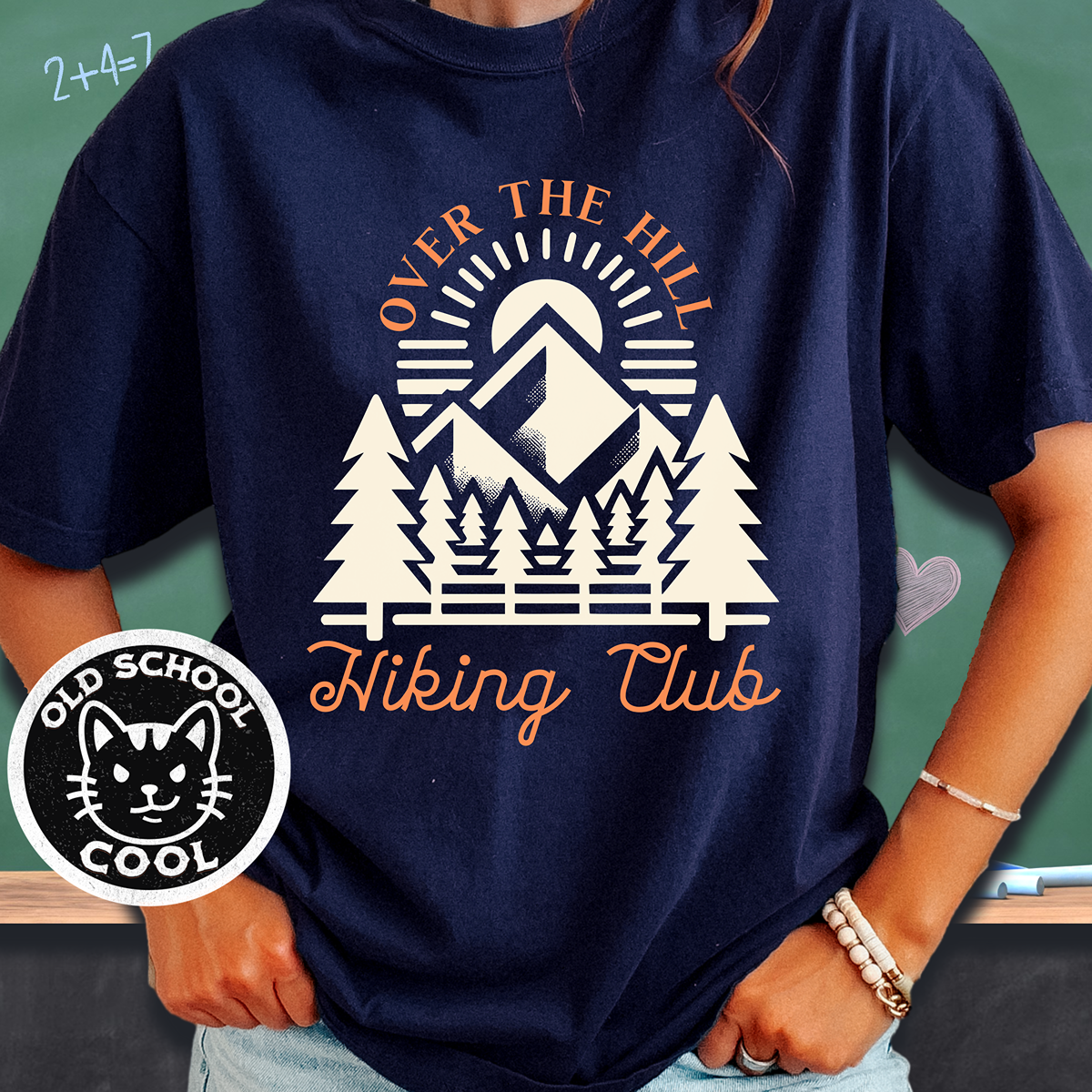 Over the Hill Hiking Club Mountain Tee