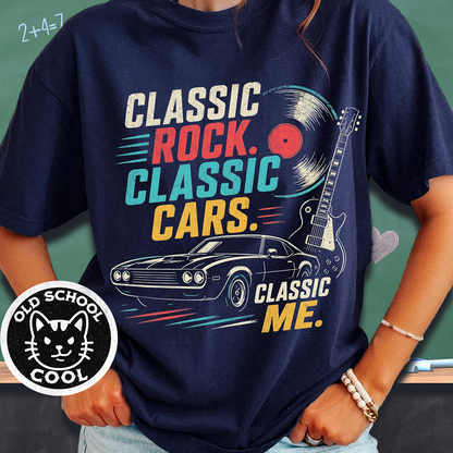 Classic Rock, Cars, Me Tee