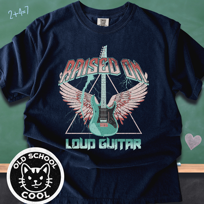 Raised on Loud Guitar Retro Tee