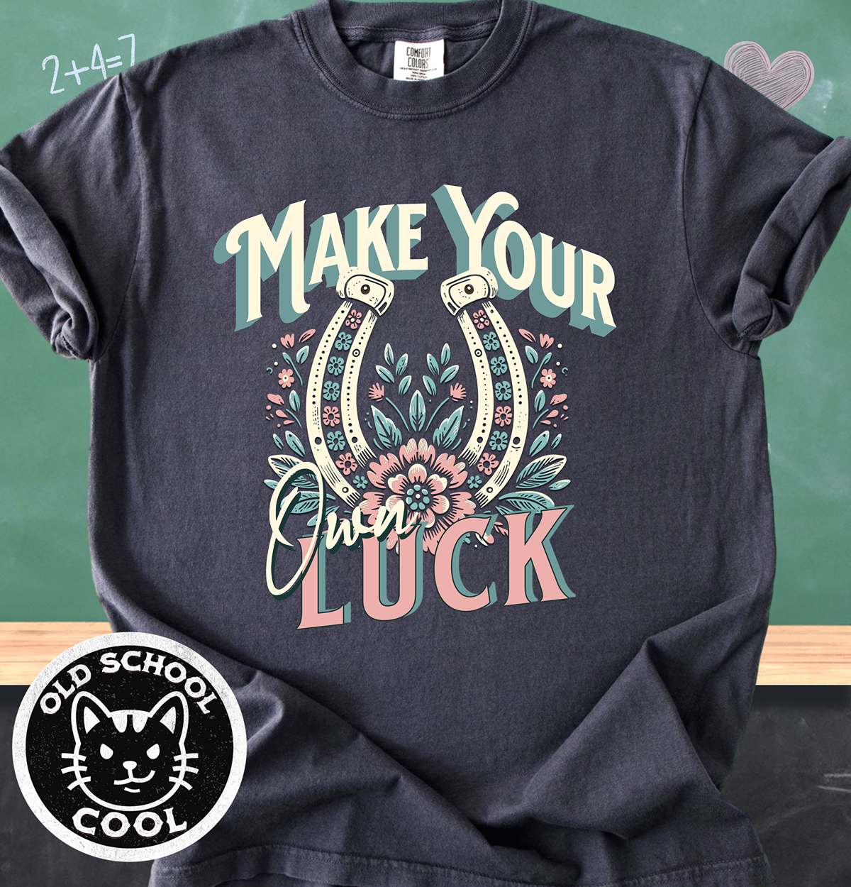 Make Your Own Luck Boho Horseshoe Tee